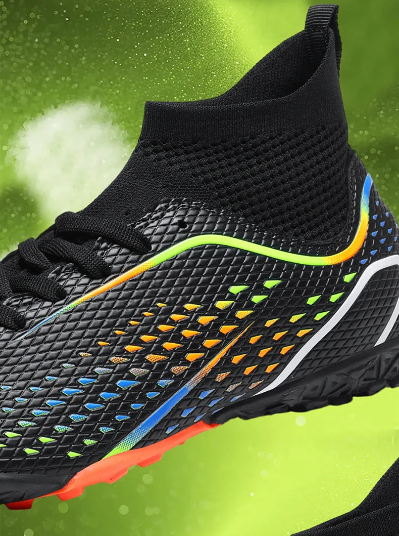 Men Football Boots Professional Turf Futsal Match Grass Unisex Outdoor Training Soccer Shoes Soccer Cleats Non-slip Breathable