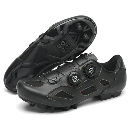 Mountain Bike Shoes Mens Cycling Shoes Quick Ratchet Buckle Compatible with SPD System Pedal for Indoor Outdoor Women MTB Shoes