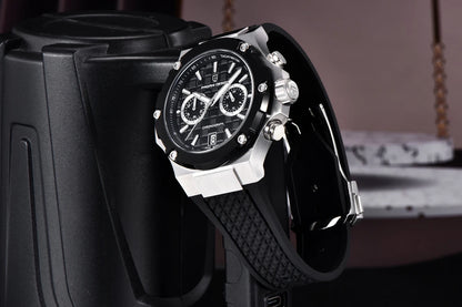 Relógios de quartzo para homem PAGANI DESIGN – Cronógrafo desportivo de luxo, estanque, com ponteiros luminescentes e vidro de safira com tratamento antirreflexo