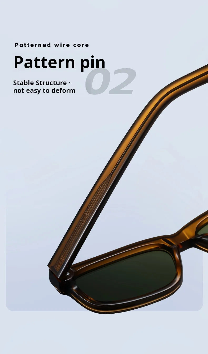 TFTB Fashion Trend Polarized Men's and Women's Sunglasses High quality Acetate Retro Square UV Protection Driving Glasses S32241