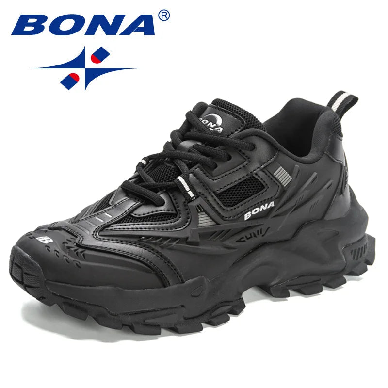 BONA 2023 New Designers Anti-Slip and Wear-Resistant Classic Running Shoes Athletic Sport Shoes Men Outdoor Sneakers Lightweight