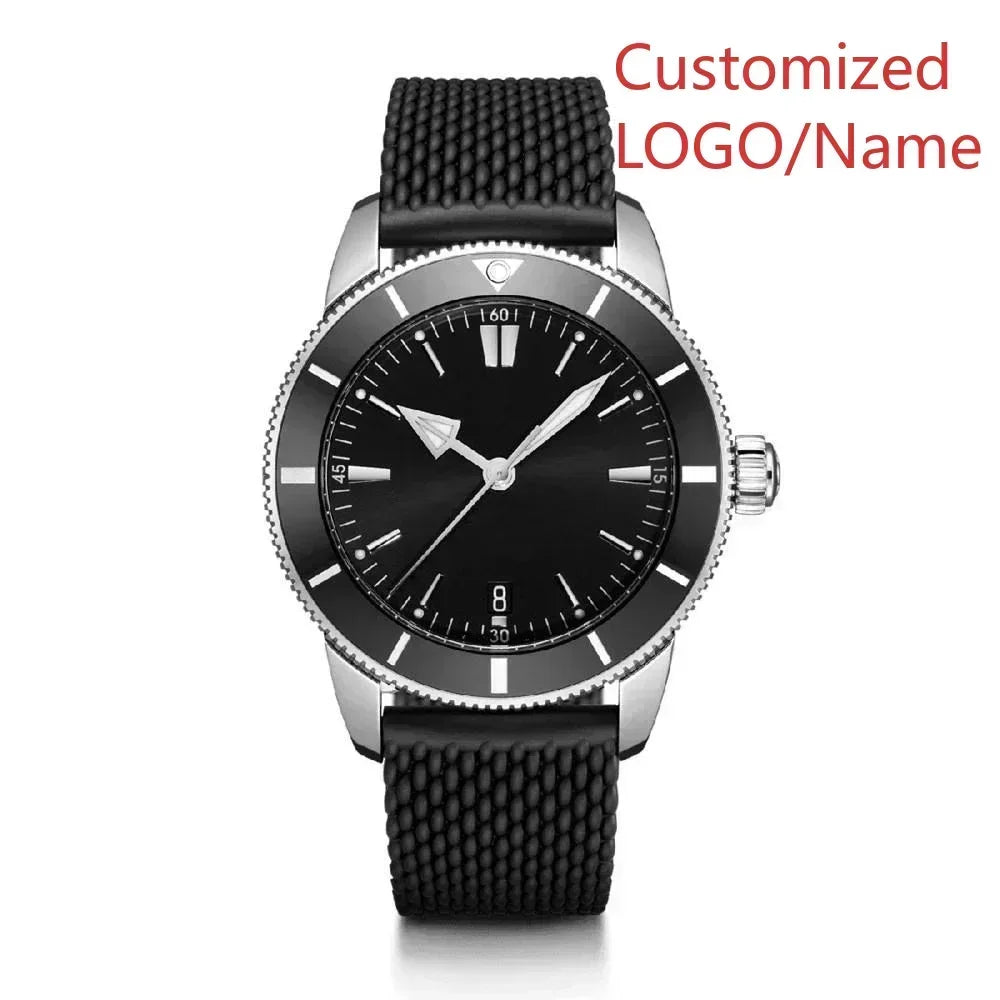 A11 Store Customized Watch Men's Automatic Mechanical Watch Superocean Black Blue Rubber Rose Gold Sport Watches Ceramic