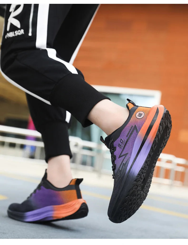 Unisex Lightweight Breathable Running Shoes Sporty Casual Low Top Flat Laced Footwear for Men And Women in Various Colors