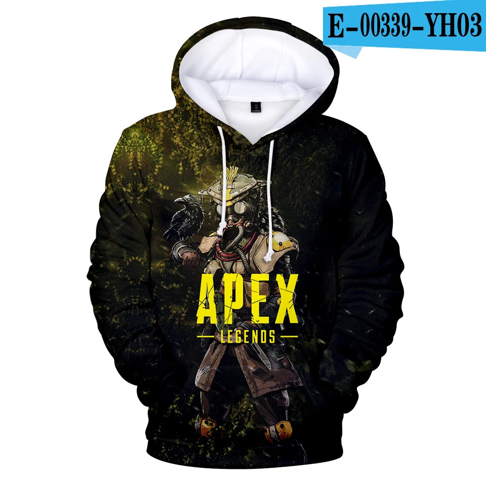 Personality 3D Printed Game Apex Legends Hoodies Sweatshirts Men Women High Quality Hoody Game Long Sleeve Plus Size Hoodies
