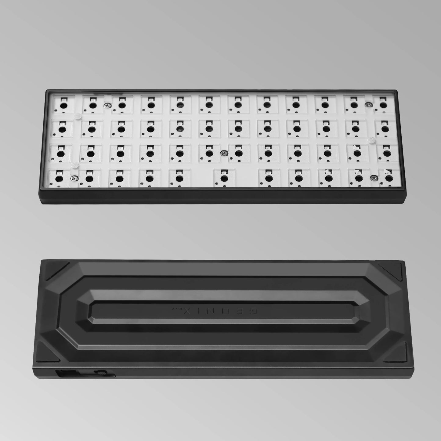 Chosfox GEONIX48 Rev.2 Low Profile Keyboard Single/Three Mode Portable Mechanical Keyboard Kit For LOW MX Switch Support QMK/VIA