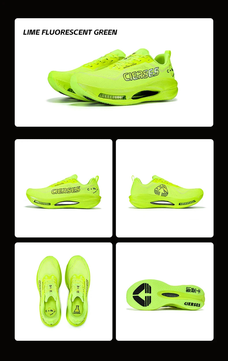 CIERSES  New Carbon Fiber Marathon Racing Training Shoes Breathable And Shock-Absorbing Air Cushion Men's Casual Sports Shoes