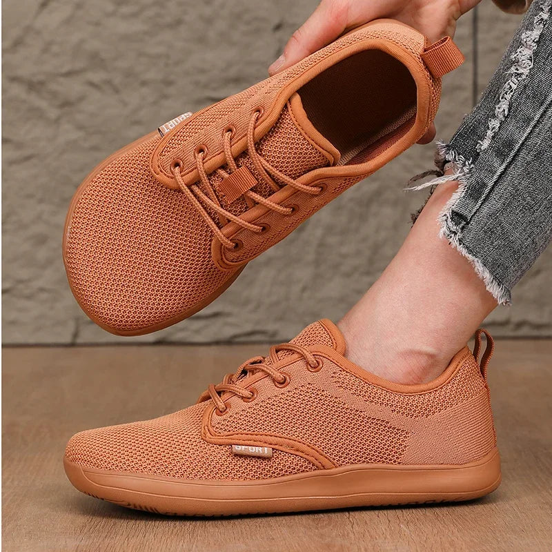 Women's Walking Flat Shoes Soft Mesh Suitable for Travel Wide Fit Lightweight Support Fitness and Leisure Sports Shoes for Men