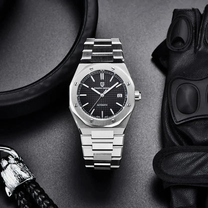 PAGANI DESIGN PD1673 Miyota 8215 Men's Fashion Watch 40MM Sport Automatic Mechanical Stainless Steel 100M Waterproof Watch