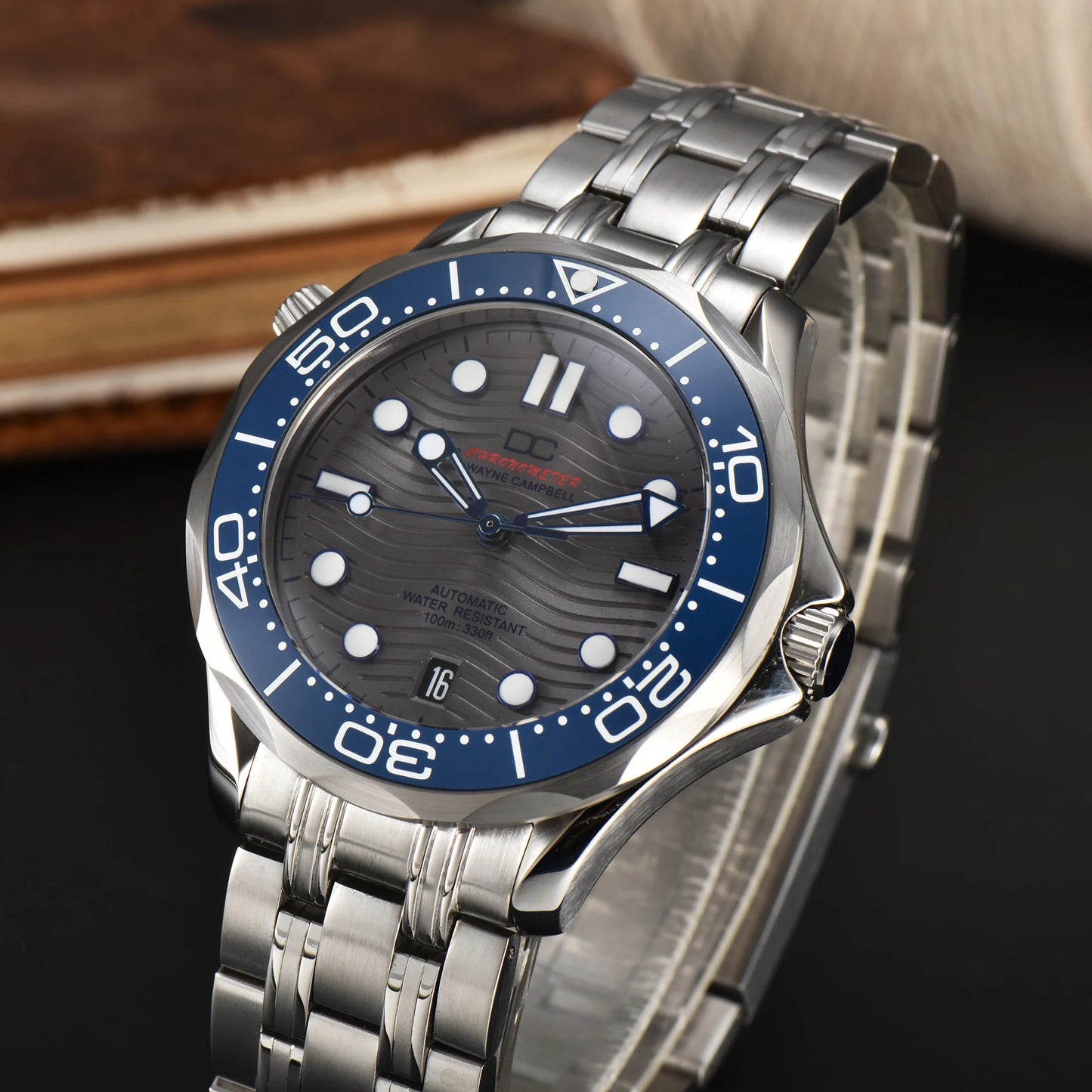 DWAYNE CAMPBELL Reloj mecánico automático de lujo para hombre NH35, bisel de cerámica, resistente al agua, reloj de pulsera clásico de negocios