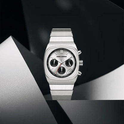 DG9008 Men Watch Original Fashion Brand Quartz Waterproof Luminous Watch For Man Three Small Dial Sport Moon Phase Watch