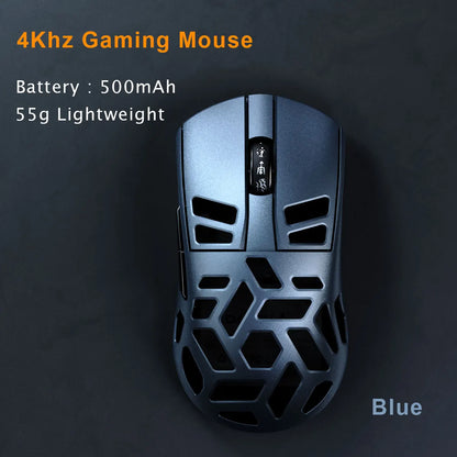 Ratón gaming inalámbrico DAREU Al-mg trimodo 8Khz PBT con carga rápida, PAW3950, 30000 DPI, ligero, para PC gamer