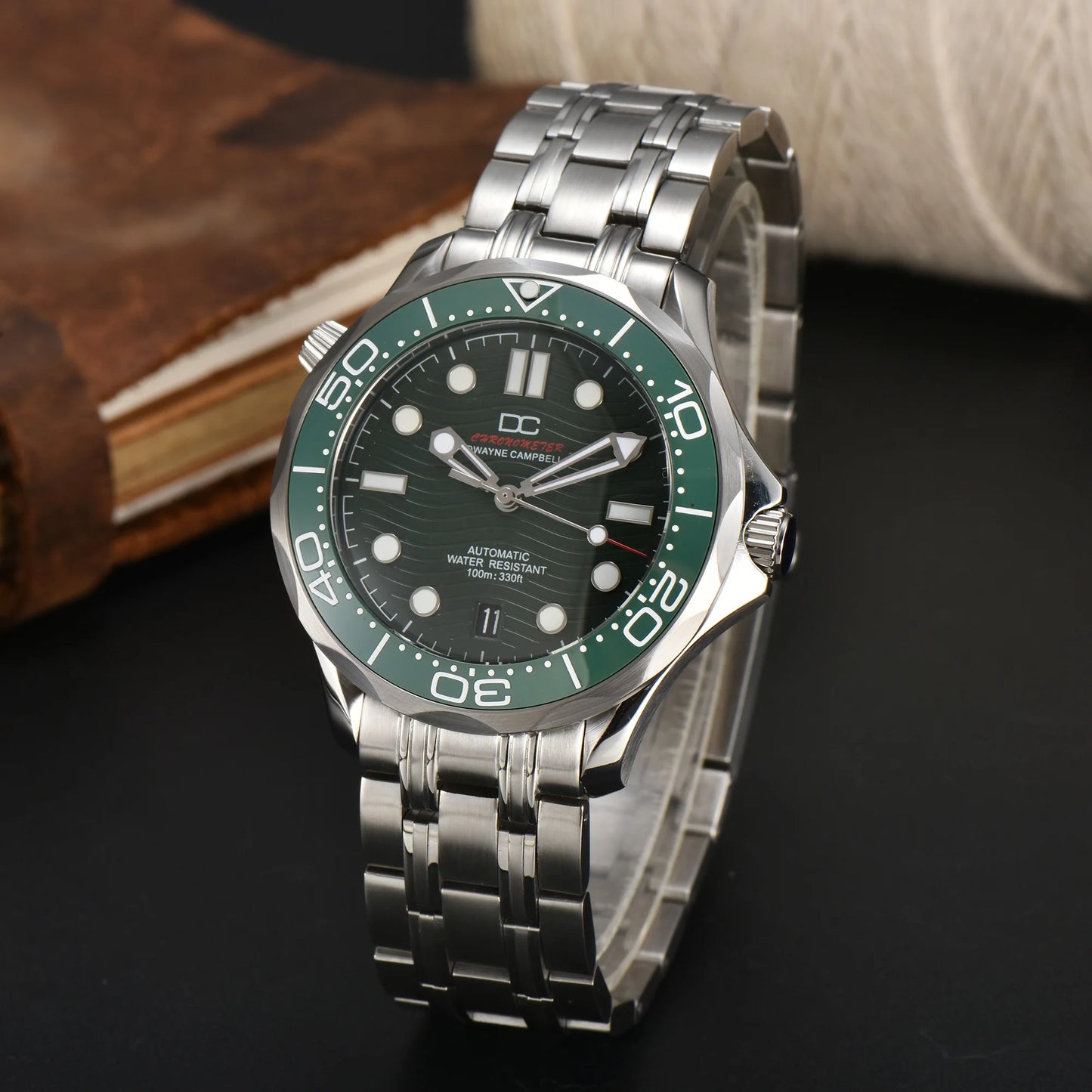 DWAYNE CAMPBELL Reloj mecánico automático de lujo para hombre NH35, bisel de cerámica, resistente al agua, reloj de pulsera clásico de negocios