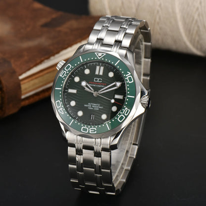 DWAYNE CAMPBELL Reloj mecánico automático de lujo para hombre NH35, bisel de cerámica, resistente al agua, reloj de pulsera clásico de negocios