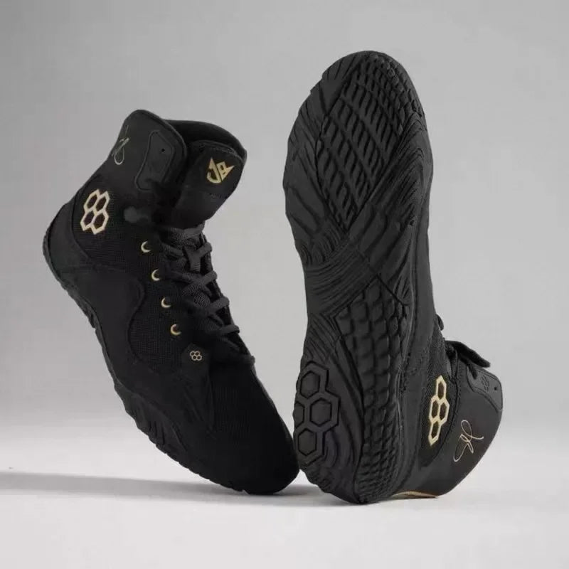 Zapatillas de lucha para hombre y mujer, calzado deportivo de competición para gimnasio y entrenamiento, alta calidad, cómodas, zapatillas de boxeo, tallas 36-45