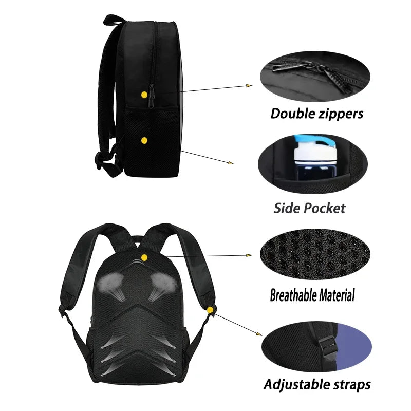 New Game FortniteS Child School Backpack With Shoulder Bag Pencil Bags School Bags for Boys Girls Best Gift