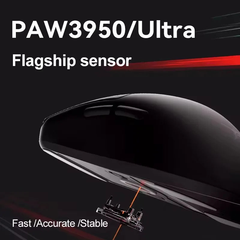 ATK BlazingSky F1 Extreme belaidė žaidimų pelė, PAW3950 Ultra, dviejų režimų, 8000Hz, 35g lengva e. sporto FPS pelė