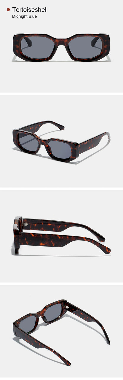 Ruiao 2026 new black classic retro designer branded concave irregular thick frame men women fashion sunglasses