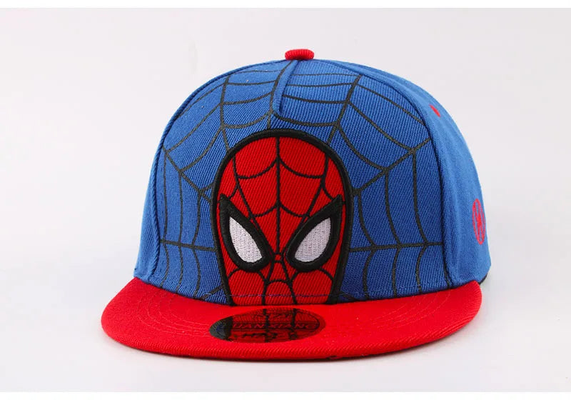 Kids Anime Spiderman Cartoon Baseball Cap Snapback Hat for Toddler Baby Children Spring Summer Adjustable Hip Hop