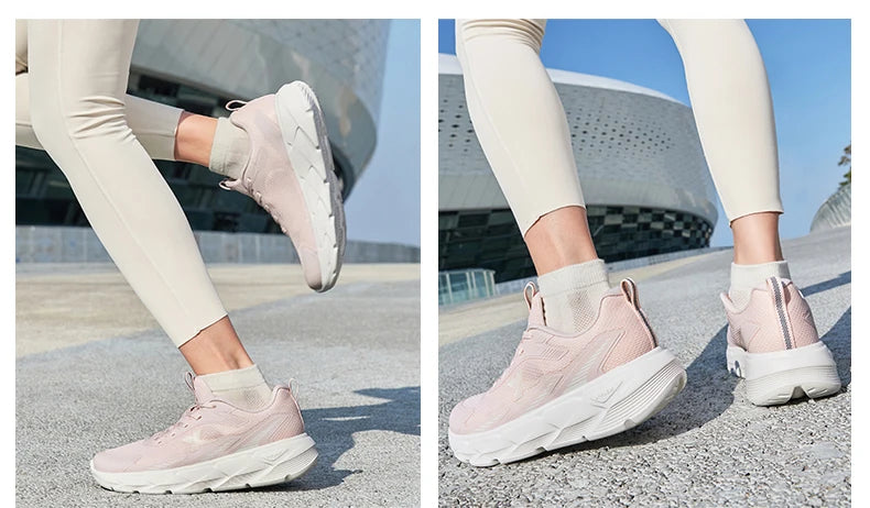Xtep Light Joy 2 Women's Running Shoes 2025 Spring Shock-absorbing Non-slip Wear-resistant Lightweight Sport shoe 875118110015