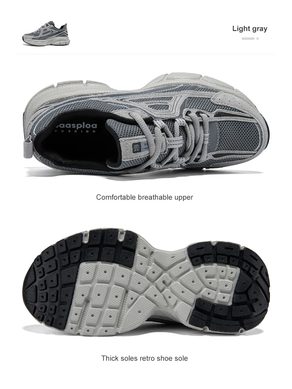 Chaussures de course pour femme Baasploa : baskets de jogging légères et tendance en mesh, antidérapantes, pour femme, d'extérieur, respirantes, colorées et décontractées