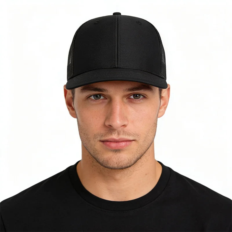 Hot Sale Summer Mesh Baseball Cap Men Women Slight Curved Snapback Trucker Hat Unisex Casual Outdoor Breathable Dad Cap Gorras