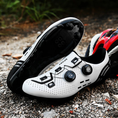 Pantofi de ciclism de înaltă calitate, SPD cu autoblocare pentru bărbați, pantofi sport de curse pentru bicicletă, pantofi de ciclism MTB de munte antiderapanți pentru femei, 36-47