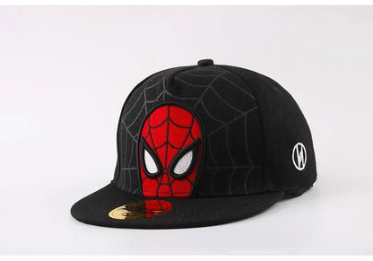 Kids Anime Spiderman Cartoon Baseball Cap Snapback Hat for Toddler Baby Children Spring Summer Adjustable Hip Hop