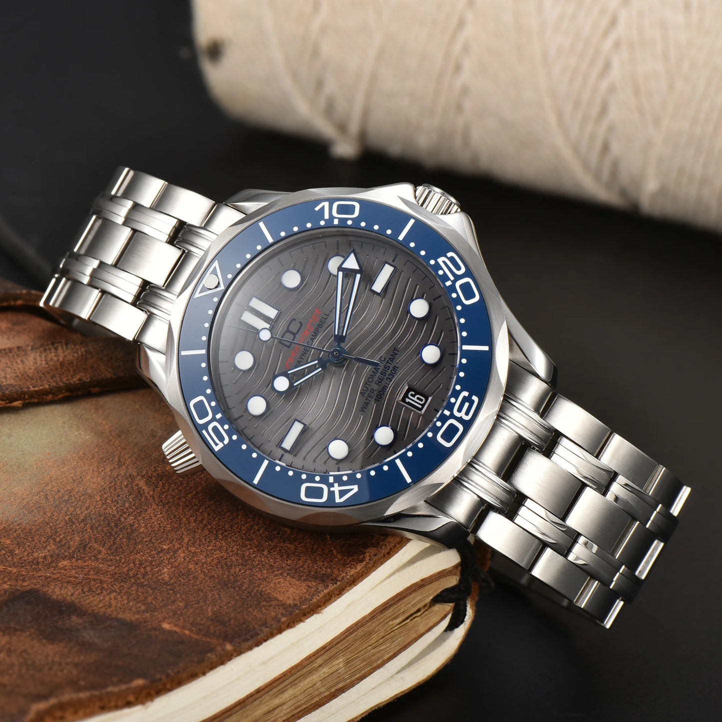 DWAYNE CAMPBELL Reloj mecánico automático de lujo para hombre NH35, bisel de cerámica, resistente al agua, reloj de pulsera clásico de negocios