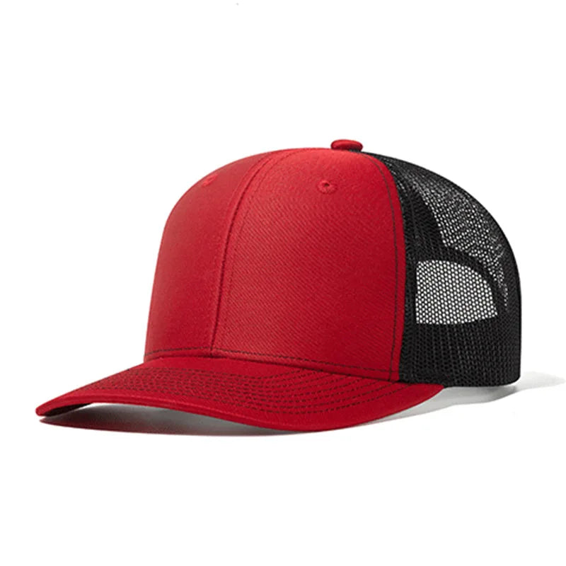 Hot Sale Summer Mesh Baseball Cap Men Women Slight Curved Snapback Trucker Hat Unisex Casual Outdoor Breathable Dad Cap Gorras