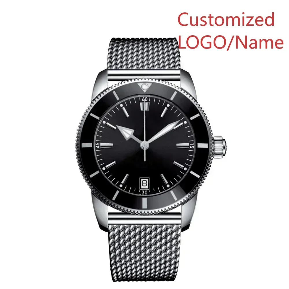 A11 Store Customized Watch Men's Automatic Mechanical Watch Superocean Black Blue Rubber Rose Gold Sport Watches Ceramic