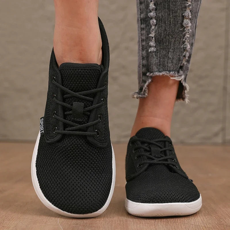 Women's Walking Flat Shoes Soft Mesh Suitable for Travel Wide Fit Lightweight Support Fitness and Leisure Sports Shoes for Men