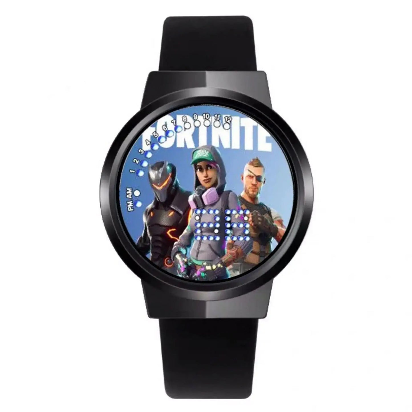 Fortnite часовник със сладък моден Cartoon дизайн, персонализиран Kawaii LED сензорен нощен часовник, ученически електронен часовник, подарък за приятели