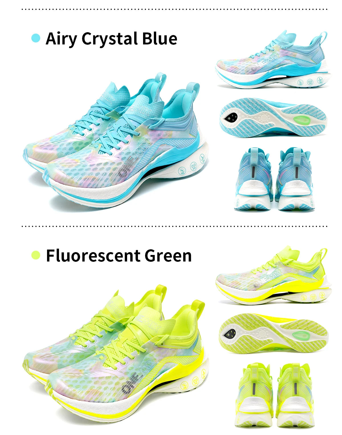 ONEMIX Carbon Plate Marathon Running Racing Shoes Professional Stable Support Shock Relief Ultra-Light Rebound Sneakers