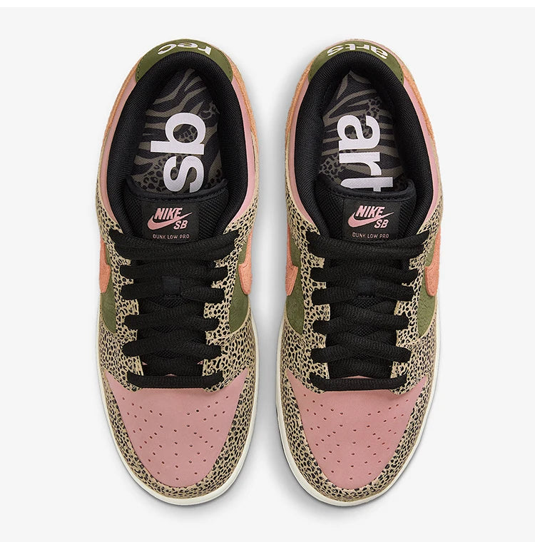 Zapatillas Nike Authentic Dunk Low para hombre y mujer, de cuero con diseño patchwork, estilo retro clásico, IH3211-200
