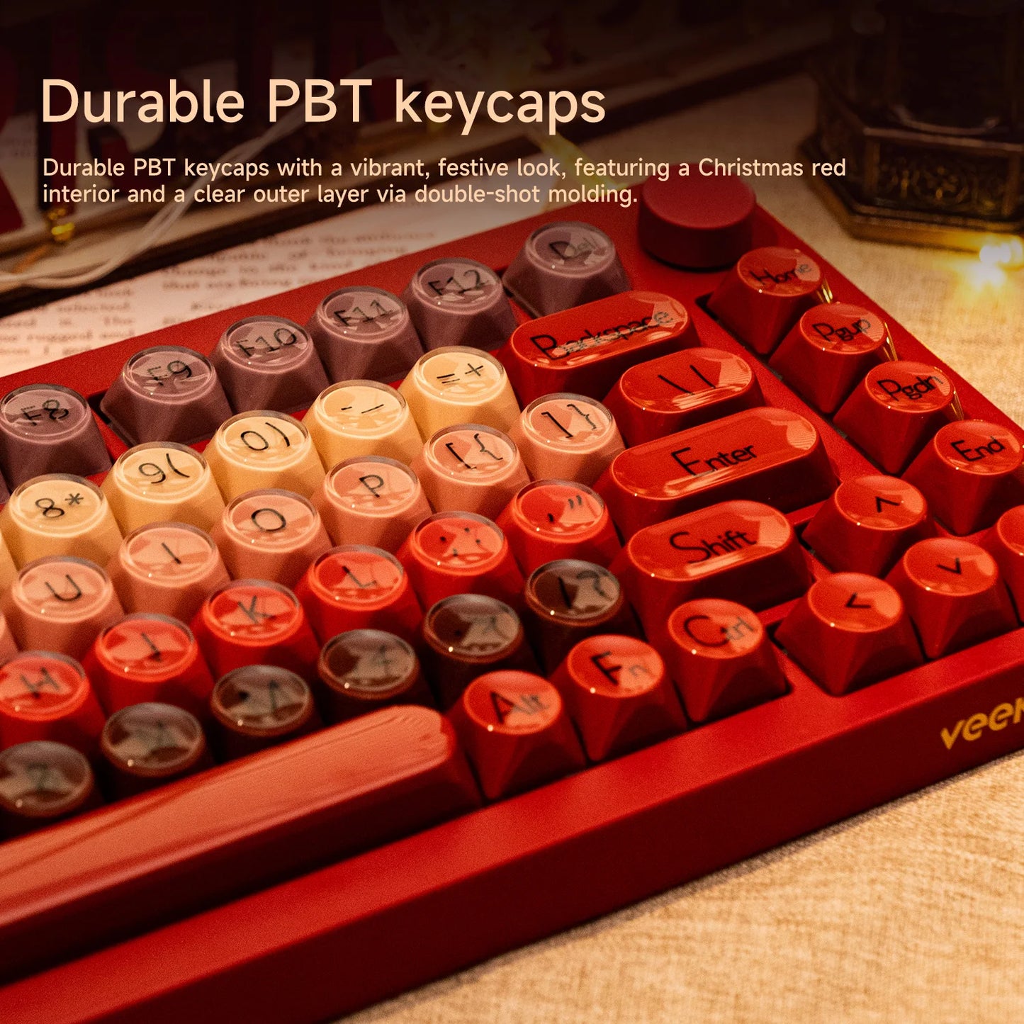 AKKO 5075 X Veekos K75 Gaming Mechanical Keyboard 75% RGB 3/5-Pin Hot Swap Wired Customized Keyboard with Knob Gasket