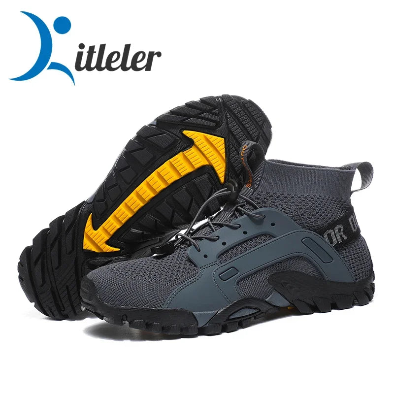 39-47 Size Men's Aqua Shoes Anti-Slip Male Sneakers Mountain Hiking Shoes Quick-Drying Water Shoes Soft Men Casual Sneakers 2024