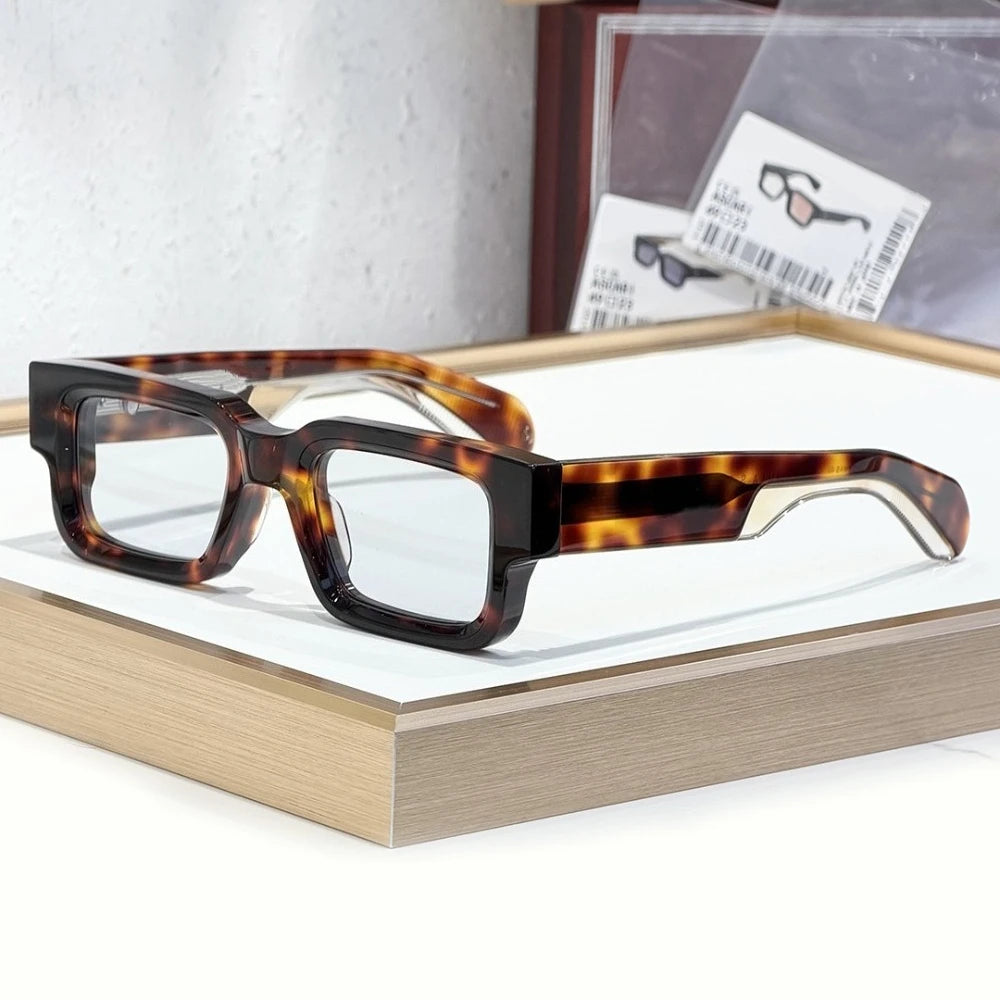 Sunglasses ASCARI Vintage Square Unisex Handcrafted Acetate UV400 Classic Retro Designer Eyewear