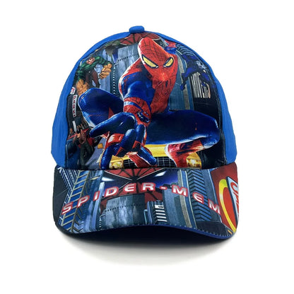 Marvel Spring and Autumn New Children's Anime Spider Man Duck Tongue Hat Sunscreen Sunscreen Hat Baseball Hat