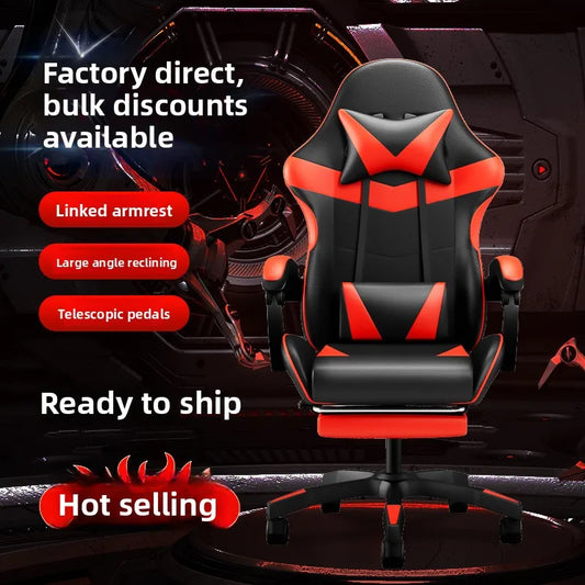Gaming Chair Ergonomic Computer Desk Chair Reclining Home Office Gaming Chair with Back Support for Extended Sessions