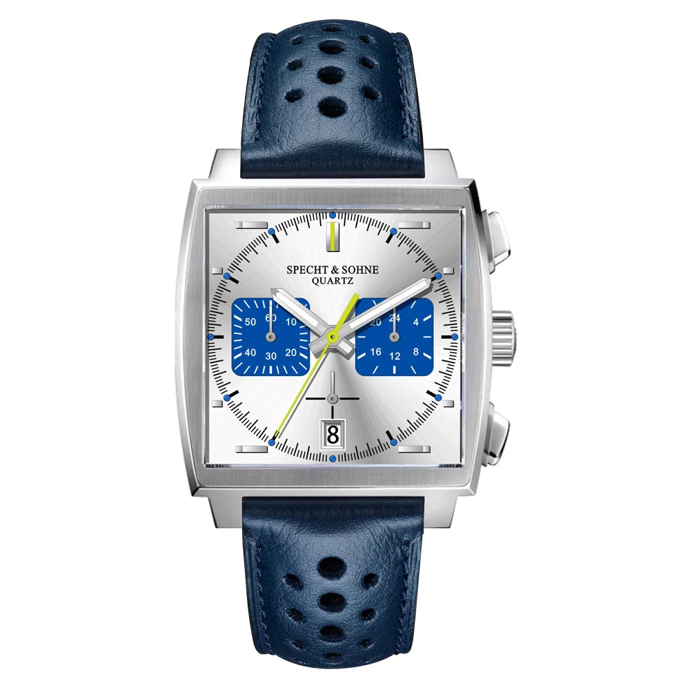 Specht&Sohne 2025 New Men's Watches Quartz Sport Watch Stainless Steel Leather Strap Japan Miyota VK63 Chronograph Reloj Hombre