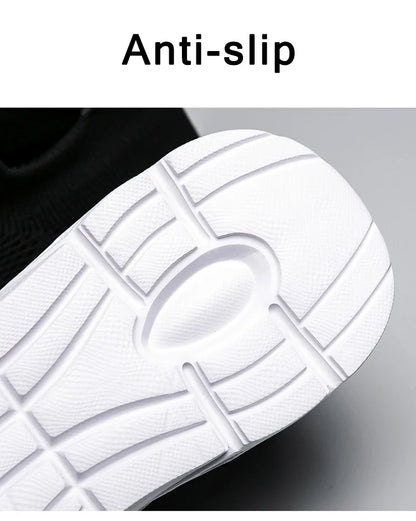 Breathable Men's Casual Shoes Lightweight Vulcanized Outdoor Platform Loafers Soft Mesh Flats Non-slip Sneakers