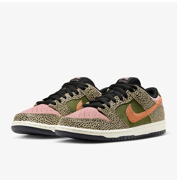 Zapatillas Nike Authentic Dunk Low para hombre y mujer, de cuero con diseño patchwork, estilo retro clásico, IH3211-200