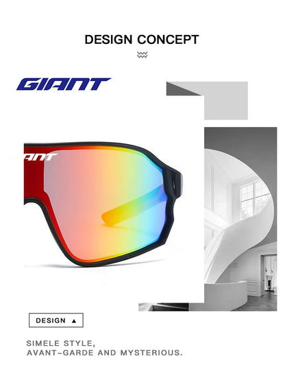 GIANT Cycling Glasses men and women UV400 Anti Fog HD REVO Lenses CE/ANSI Certified Cateye Design MTB/Road Bike