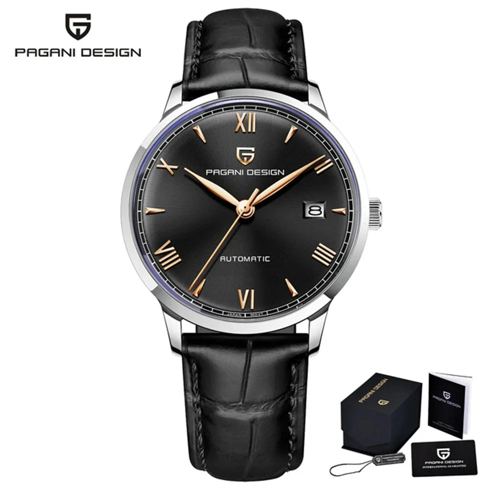 PAGANI DESIGN 40MM Pilot Men's Mechanical Watch Luxury Sapphire Glass Automatic Watch 100M Waterproof NH35 Wristwatch for Men