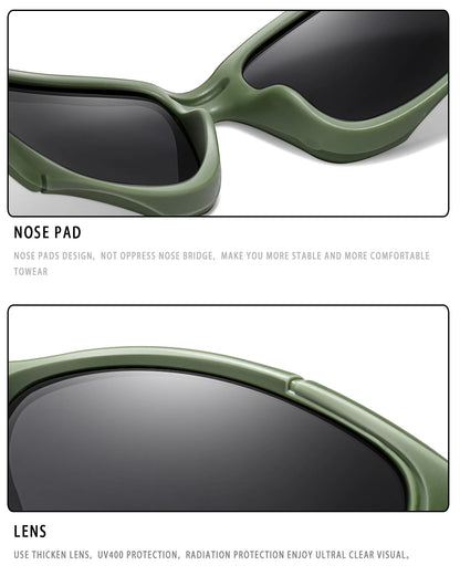 3-PACK Trendy Outdoor Tactics Sports Sunglasses Men and Women Cycling Glasses Driving Camping Travel Colorful Goggles