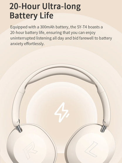 Casque Bluetooth supra-auriculaire, appels sans fil de haute qualité, longue autonomie pour le sport, le gaming et l'écoute de musique