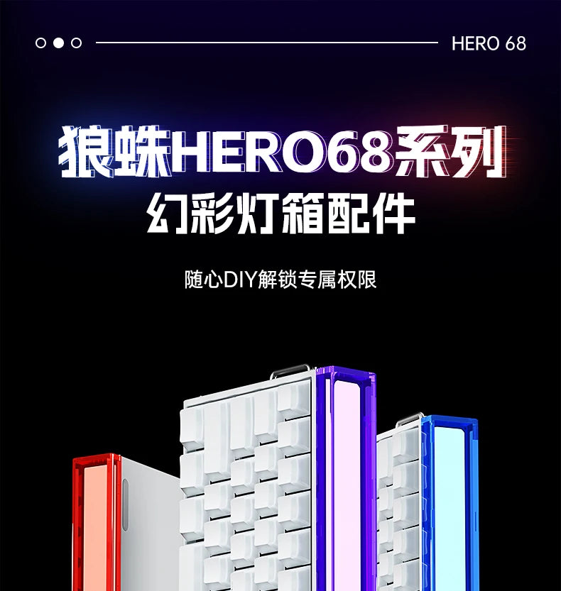 New AULA HERO 68HE/ULTRA Kits sticker Magnetic Switch Gaming Keyboard&Kits E-sport Custom Mechanical Wired Keyboard Accessories