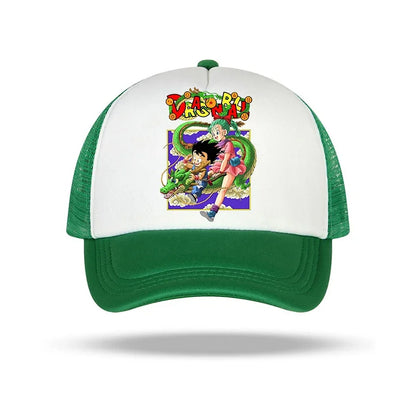 Dragon Ball Peaked Cap for Boy Goku Anime Print Hat Kid & Adult Caps Breathable Summer Hats Fashion Cartoon Costume Matching Hot