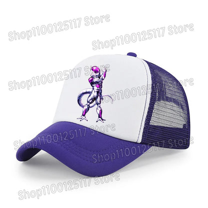 Dragons Ball Baseball Cap Anime Printed Caps Breathable Peaked Hat Cartoon Goku Summer Sports Snapback Mesh Sunhat Children Gift