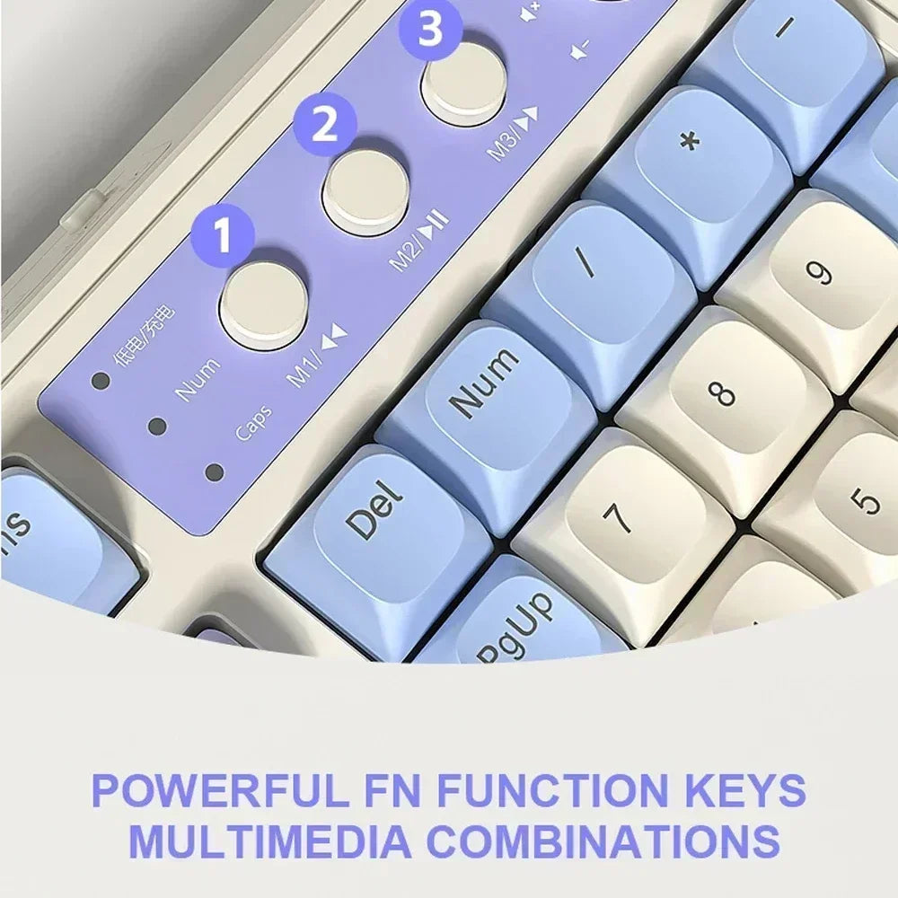 AULA S99 독거미 키보드 Membrane KeyboardWireless Bluetooth Wired Three Mode RGB Gamer Keyboards Office Typing Mute 99 Keys